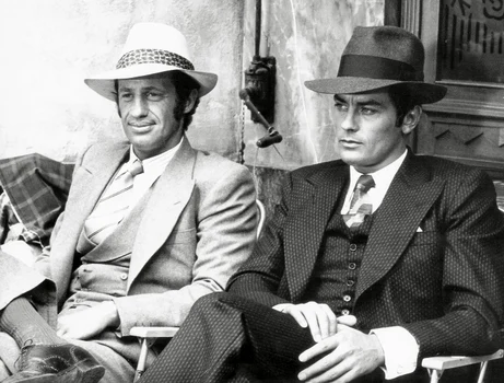 Jean Paul Belmondo și Alain Delon în Borsalino, 1970. FOTO: Profimedia