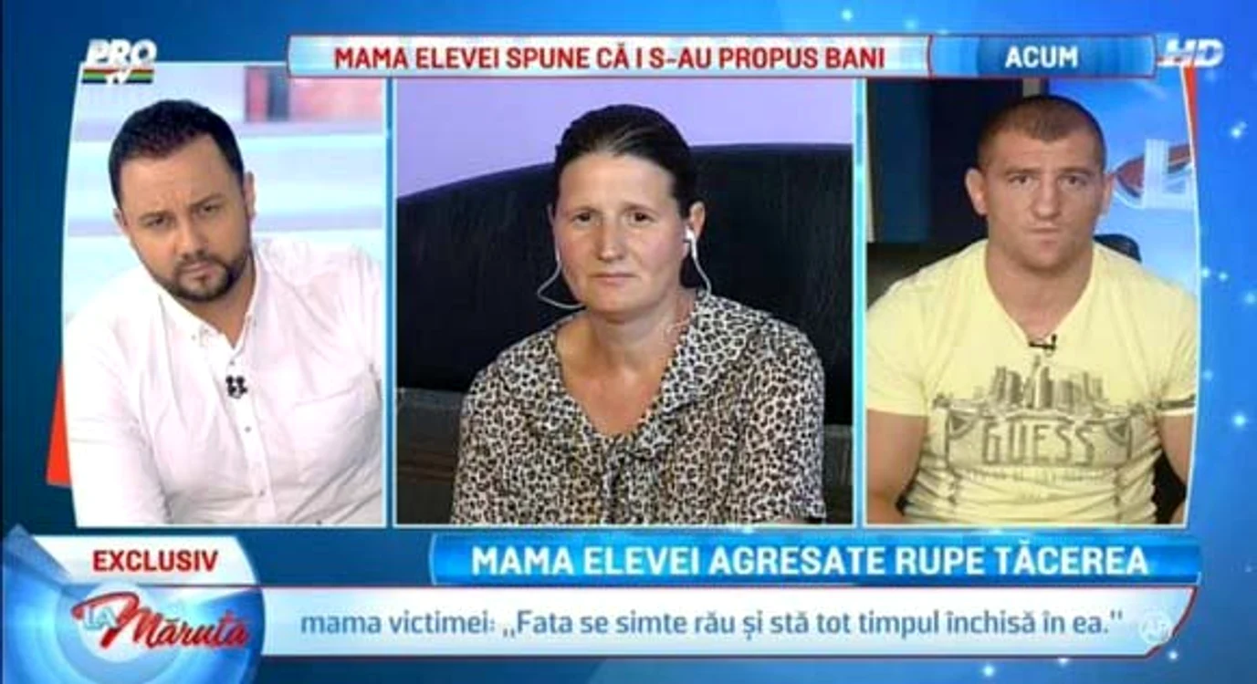 Mama fetei violate a vorbit pentru prima oară, în direct, la emisiunea ''La Măruţă''