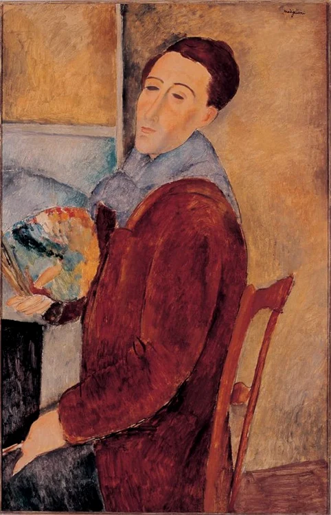 Amedeo Modigliani, Autoportret, 1919 (© Museu de Arte Contemporânea da Universidade de São Paulo)