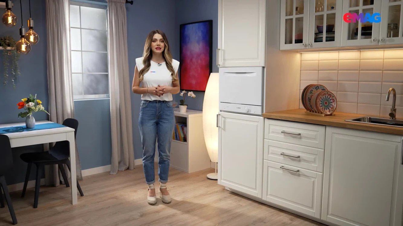 Imagine de promovare a mașinilor de spălat compacte ideale pentru camping și spații mici / eMAG