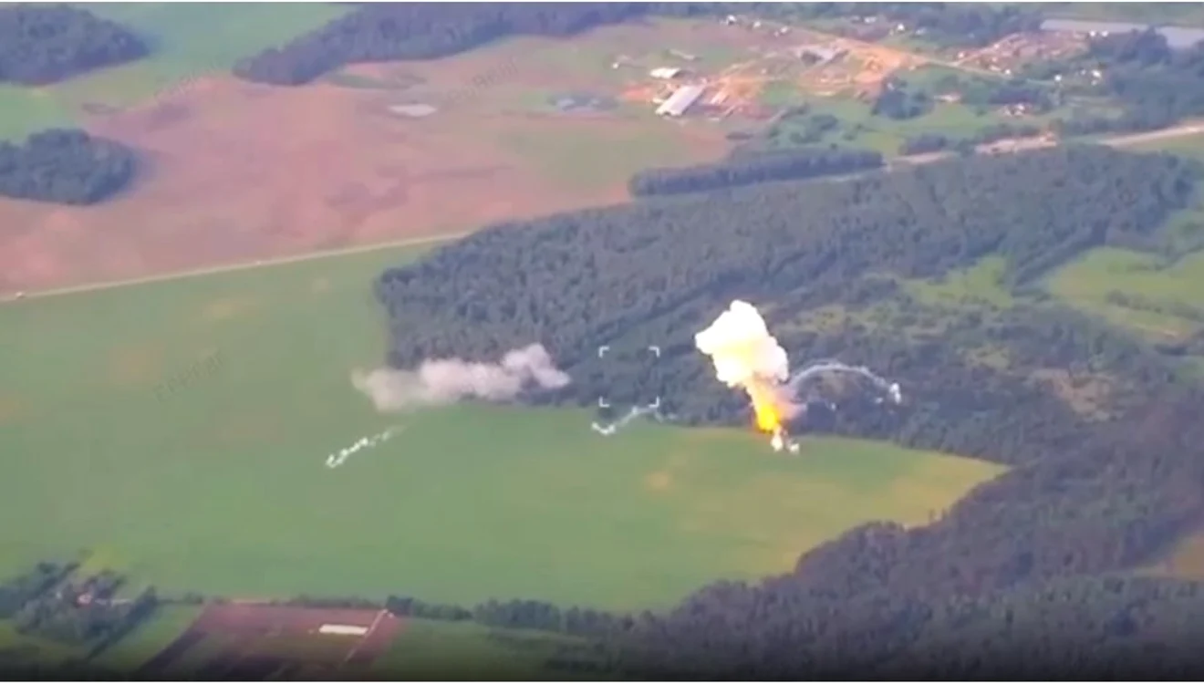 Ucrainenii au lovit un lansator de rachete Iskander în regiunea Briansk FOTO Captură video