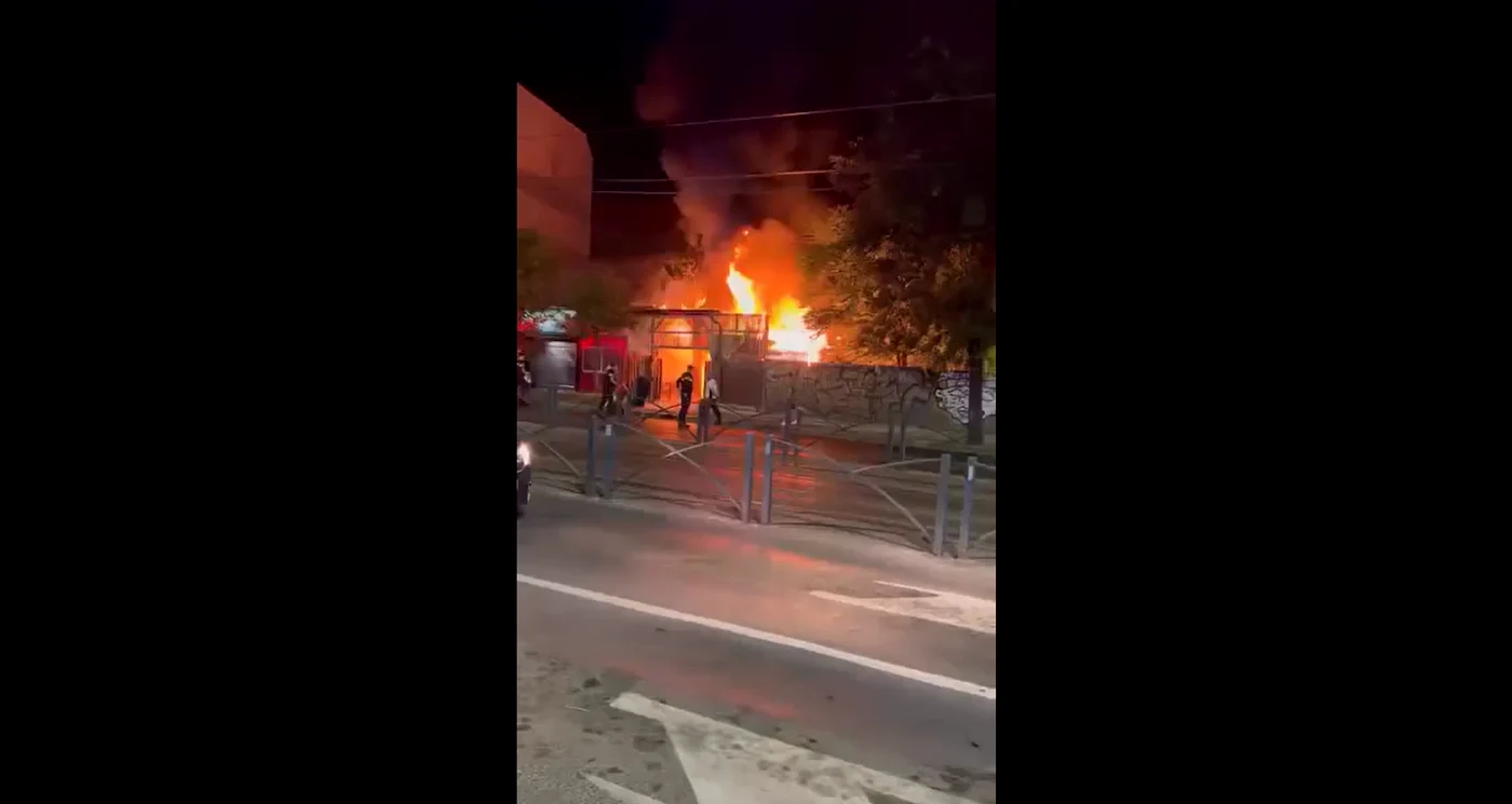 Nu au fost înregistrate victime. FOTO: captură video Facebook