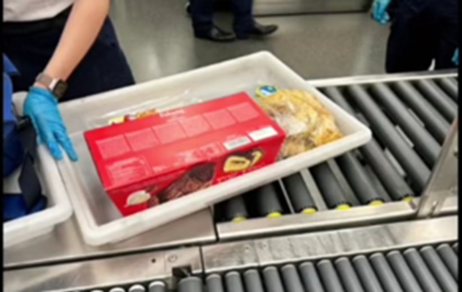 Un român a fost prins de securitatea aeroportului cu sarmale înghețate în geanta de mână VIDEO