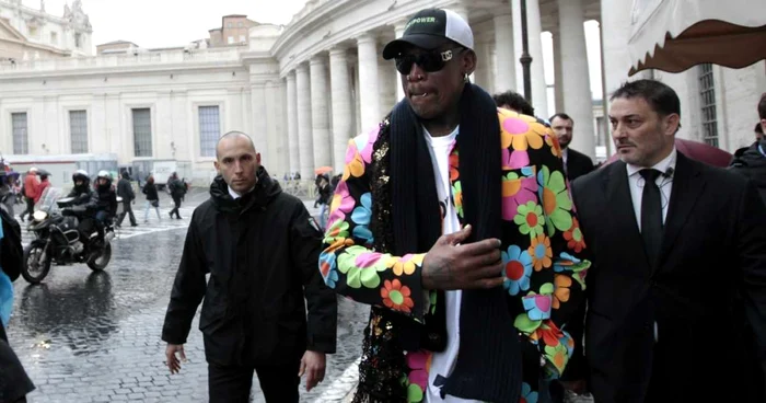 Dennis Rodman nu cunoştea foarte bine detaliile despre cardinalul pe care susţine că îl promovează.  FOTO: Reuters