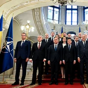 Miniștrii din Guvernul Bolojan și Nicușor Dan FOTO AFP