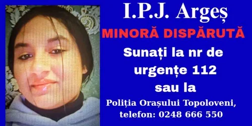 adolescenta disparuta arges IPJ Argeş jpg