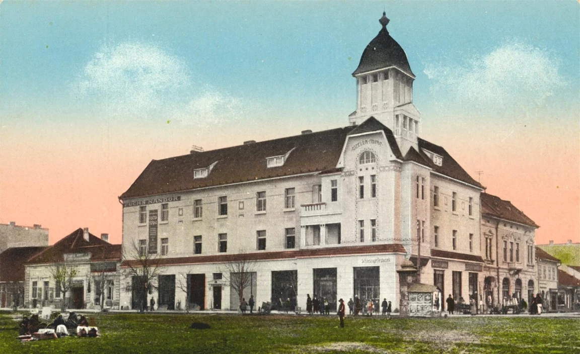 Centrul orașului Alba Iulia în urmă cu circa 100 de ani FOTO Arhivele Naționale Alba