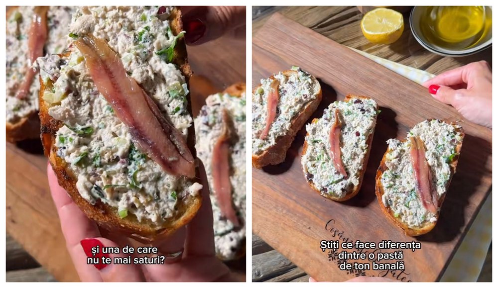 Pastă de ton reinventată, aperitivul care a cucerit toate gospodinele. Cum se prepară rețeta simplă, rapidă și plin de arome. VIDEO