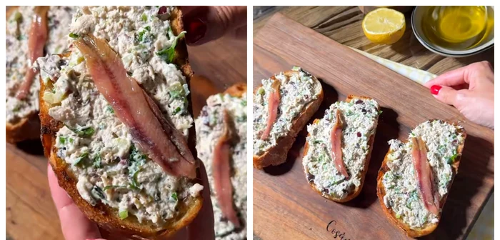 Pastă cu ton / FOTO: Colaj captură video TikTok