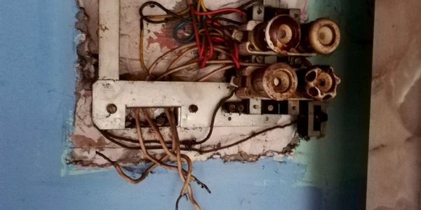 Tablou electric necorespunzator FOTO Delgaz Grid