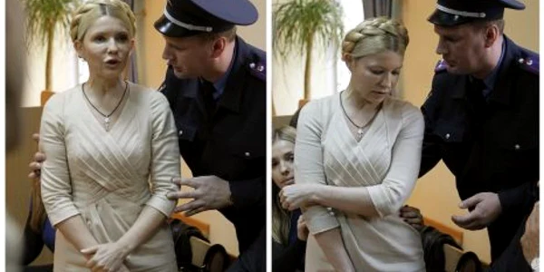 Iulia Timoşenko, după ce şi-a auzit sentinţa FOTO: Reuters