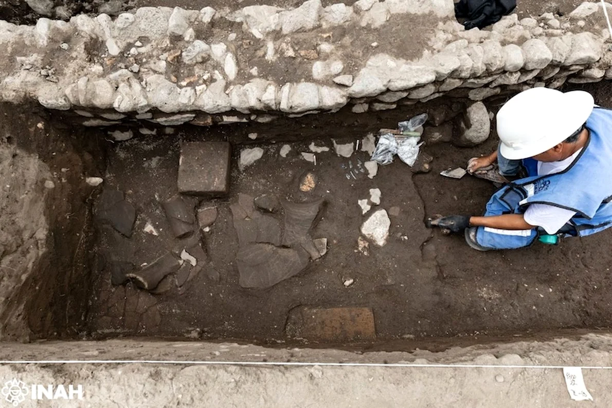 Cercetări în apropierea Zonei Arheologice Tula (© Gerardo Peña, INAH)