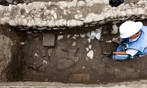 Cercetări în apropierea Zonei Arheologice Tula (© Gerardo Peña, INAH)