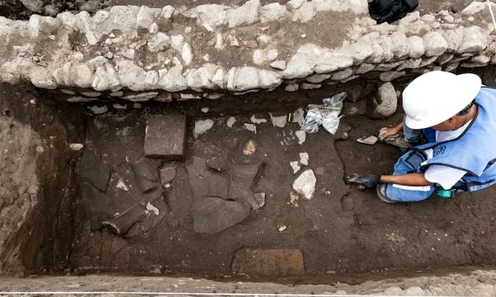 Cercetări în apropierea Zonei Arheologice Tula (© Gerardo Peña, INAH)