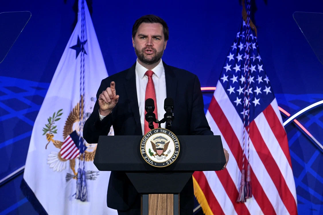 JD Vance a ținut un discurs la Academia Navală despre prioritățile SUA FOTO AFP