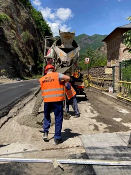 Lucrările la Viaductul Poştei de pe DN7-E81 Valea Oltului în Vâlcea Foto DRDP Craiova