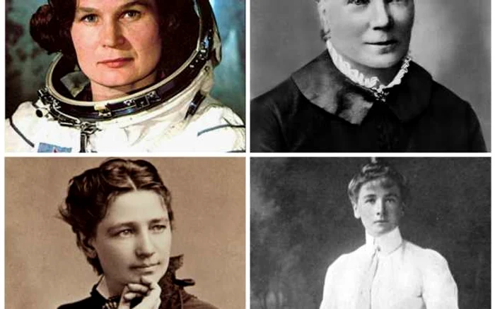 Valentina Tereshkova, Elizabeth Blackwell, Victoria Woodhull şi Charlotte Cooper FOTO Colaj Google