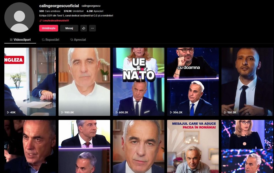 Influencerii TikTok care l-au promovat pe Georgescu fug din România după deschiderea anchetei privind rolul lor în alegeri