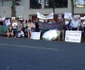 Salvati Rosia Montana! protest la Paris in fata cladirii UNESCO