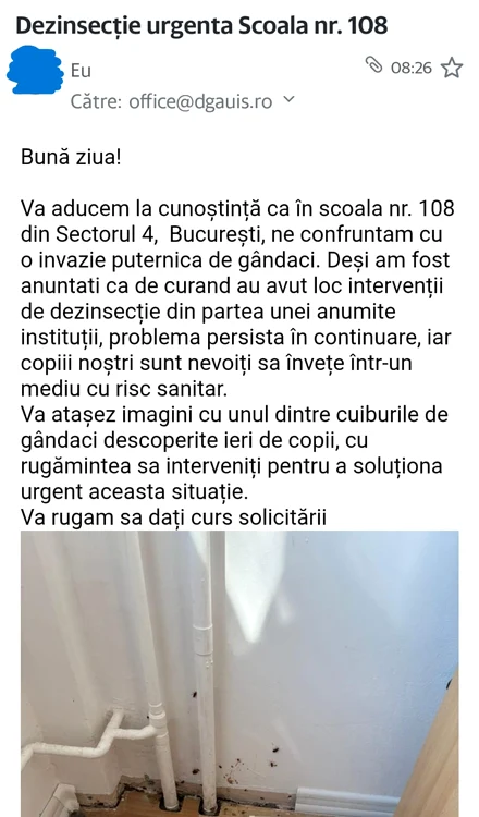 Părinții au trimis sesizări și către diverse instituții FOTO: arhiva părinți