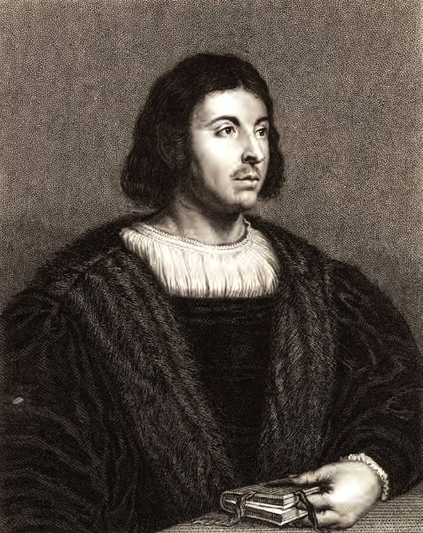 Giovanni Boccaccio, gravură de secol XIX