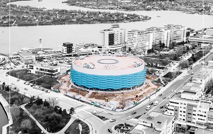 Noua Sală Polivalentă din Tulcea FOTO: Facebook/Construcții Erbașu