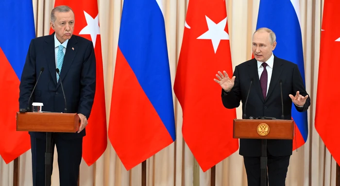 Recep Tayyip Erdogan și Vladimir Putin FOTO Profimedia