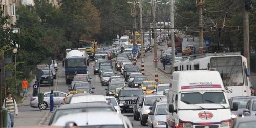 Trafic aglomerat la intrare în Bucureşti