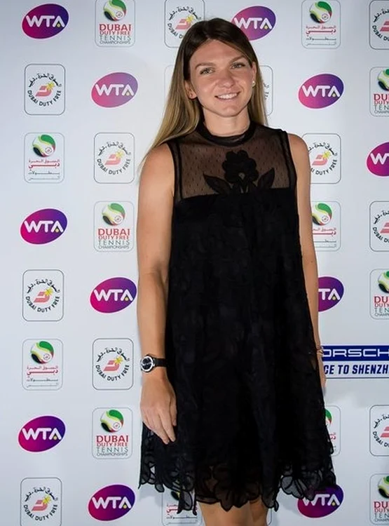 Simona Halep la petrecerea jucătoarelor de la Dubai