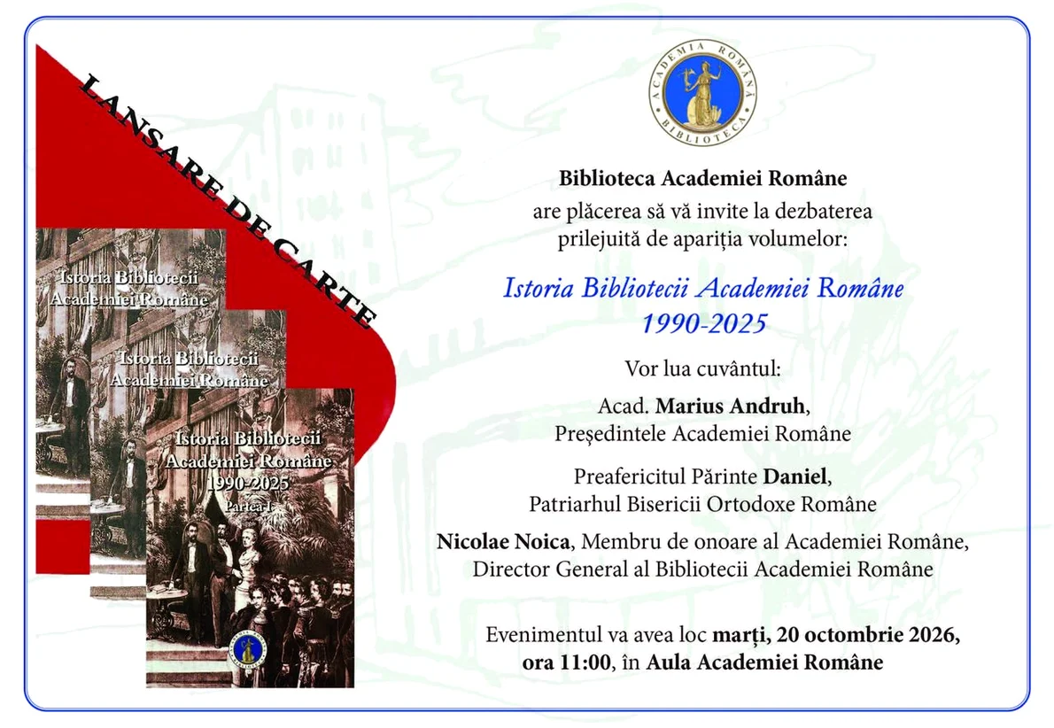 Lansarea ultimelor trei volume din seria „Istoria Bibliotecii Academiei Române (1867–2025)”