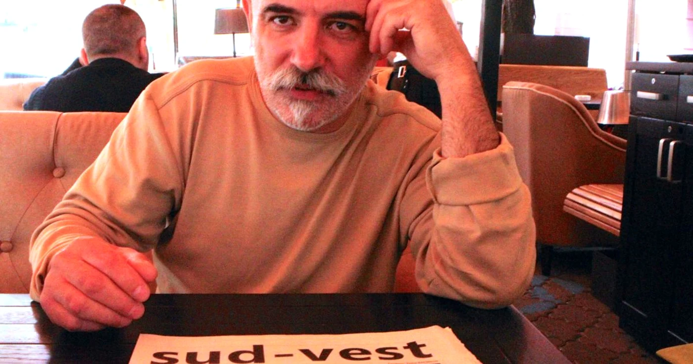 Vadim Bacinschi, scriitor şi ziarist din Odessa, vorbitor de limba română FOTO Mircea Barbu
