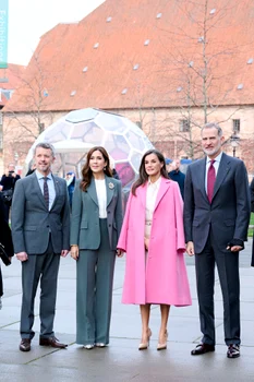 Prințesa Mary și Prințul Frederik alături de Regele Felipe și Regina Letizia