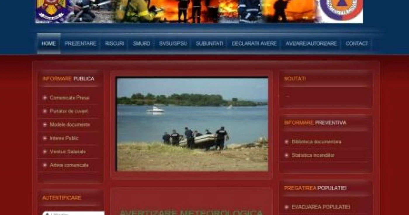 Pe site-ul ISU Drobeta poţi afla şi riscurile la care e expus judeţul