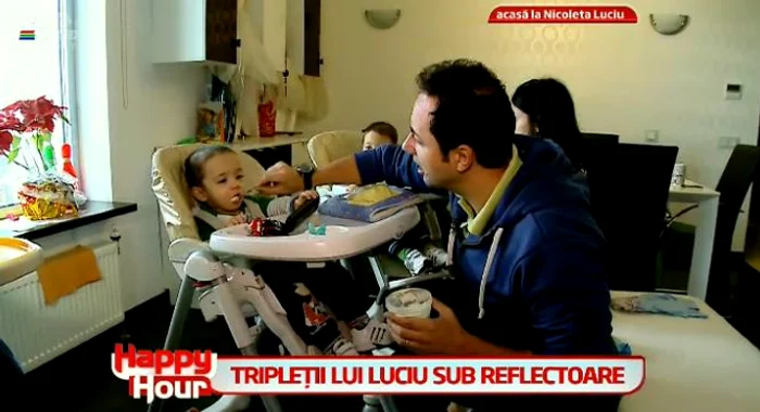 Catalin Maruta a avut grija de tripletii Nicoletei Luciu