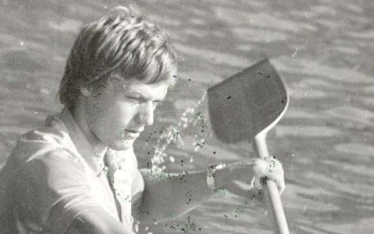 Vasile Dîba, caiacistul de aur al României. FOTO COSR