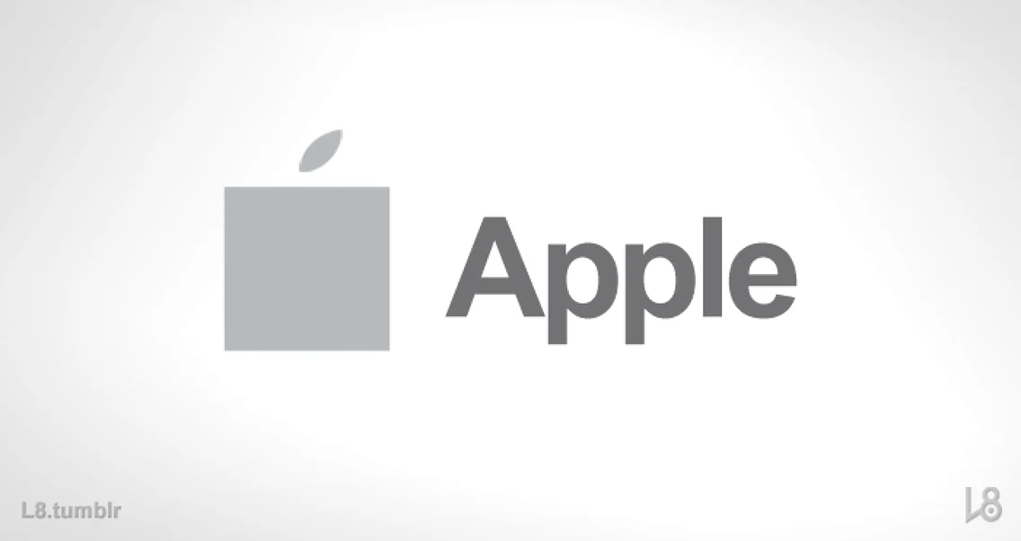 logo-ul apple în stilul microsoft