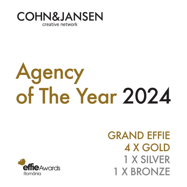 Cohn&Jansen este agenția anului la Effie Awards România 2024