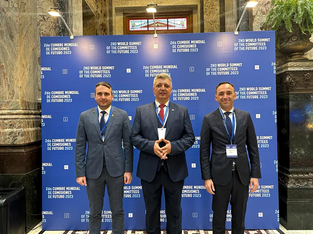 Cei trei parlamentari care au mers în Uruguay FOTO Camera Deputaților