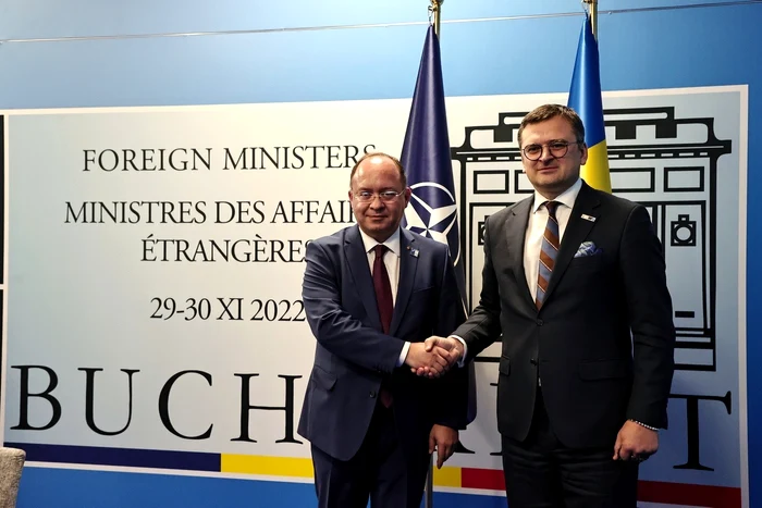 Dmitro Kuleba și Bogdan Aurescu FOTO MAE