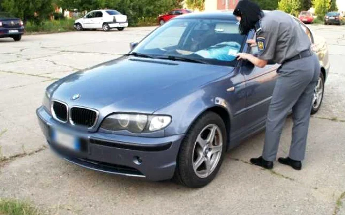 Autoturismul confiscat