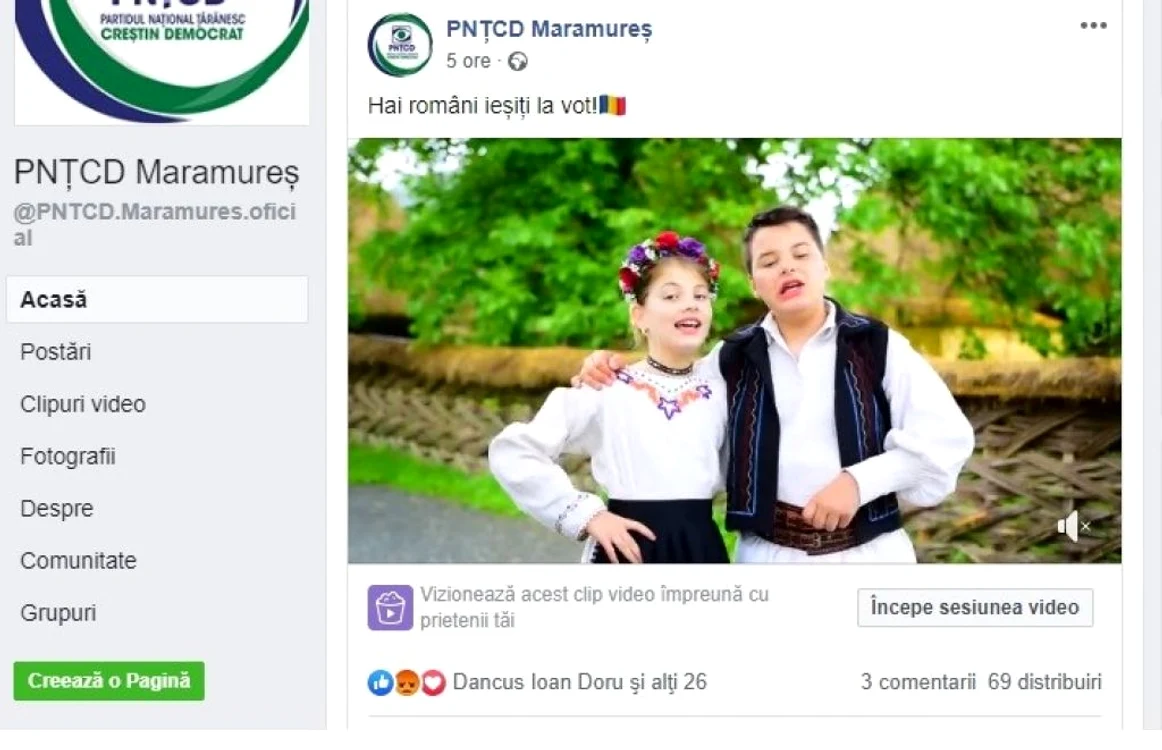 Clipul de promovare a fost postat pe pagina de Facebook a PNŢCD Maramureş. FOTO Captură Facebook
