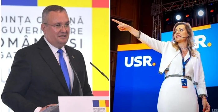 Nicolae Ciucă şi Elena Lasconi se războiesc pe reţelele de socializare. Foto arhivă