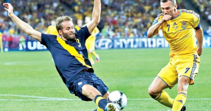 Şevcenko (dreapta) şi Mellberg au spus adio naţionalei