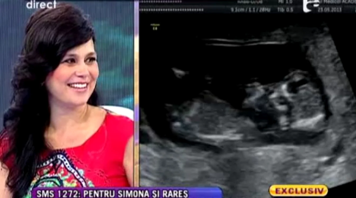 Simona Bălănescu şi Rareş Dragomir vor fi părinţi peste câteva luni. (captură Antena 1)