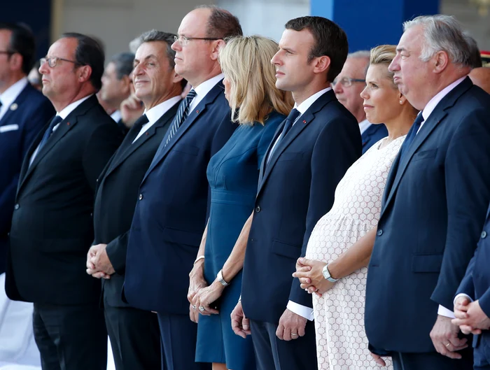 
    Macron, Hollande și Sarkozy au mers la Nisa pentru a comemora victimele atacului de anul trecutFoto: EPA  