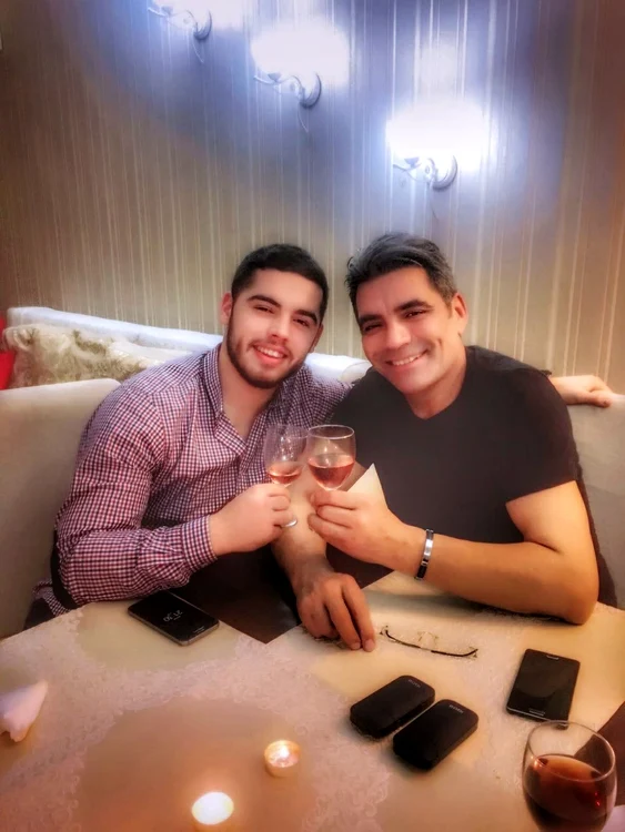 Marcel Toader și fiul său, Maximilian