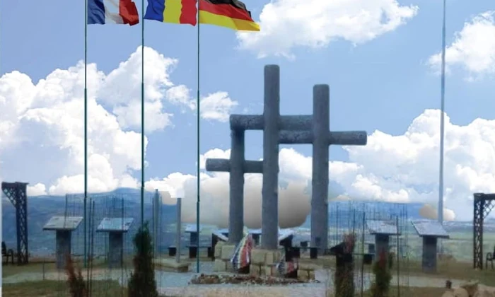 A Treia Cruce Comemorativă, pe Dealul Coșna 