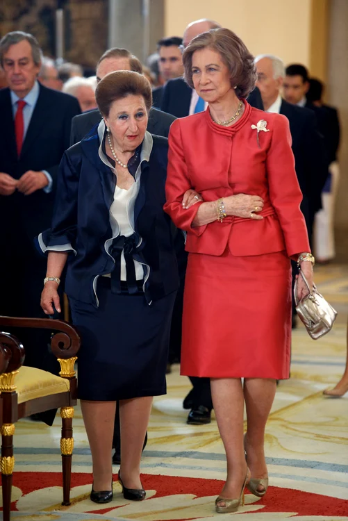 Regina Sofia a Spaniei cu cumnata sa, Infanta Margarita de Bourbon, sora Regelui Juan Carlos GettyImages 146224190 jpg