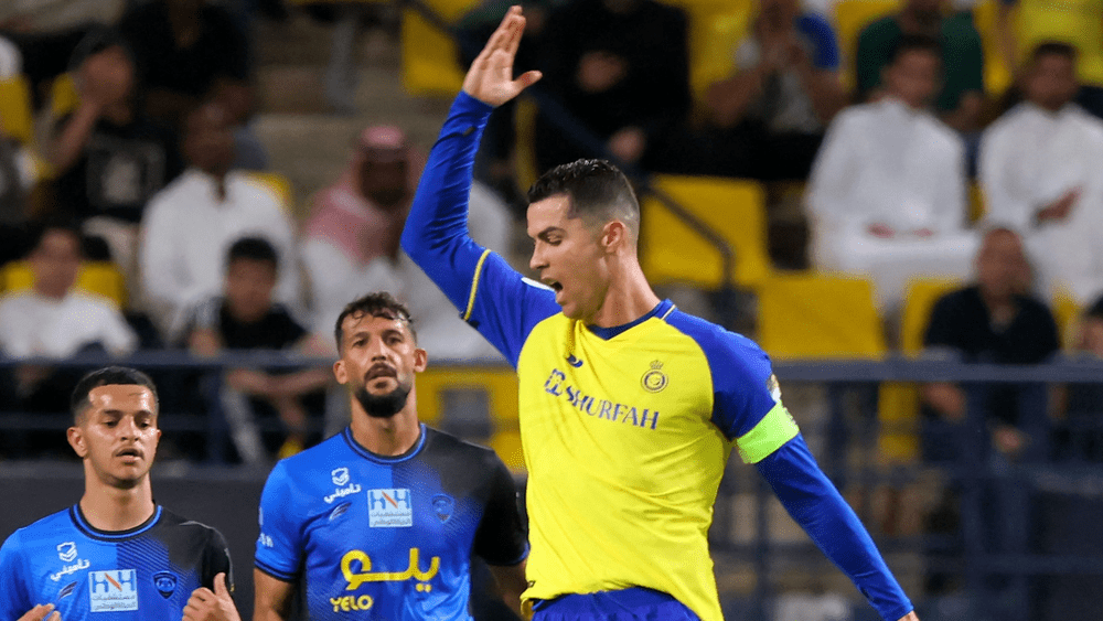 Ce a ajuns Ronaldo: Gest urât în Arabia Saudită, de frustrare în stare pură VIDEO