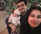 Alex Pădureanu, cu fiica și iubita lui, în America